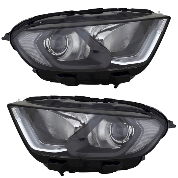 Scheinwerfer Set FüR Ford Ecosport 2017- Halogen Schwarz H18 H1 LWR Motor-image