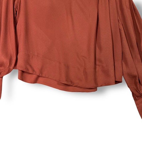 Free People Justina Blouse Sz XS Off Shoulder Flowy Boho Hippie Warmstone - Picture 3 of 11