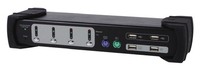 331544 Equip Switch KVM combinato a 4 porte doppio monitor 1920 x 1200 pixel nero ~D~ - Foto 1 di 1