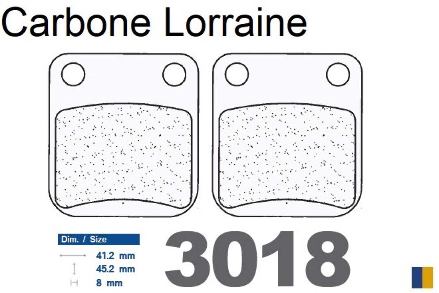 Plaquettes Carbone Lorraine frein arrière Daelim Otello 125 friction métal fritté