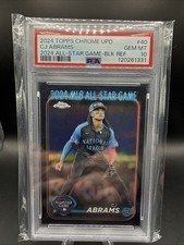 2024 Topps Chrome Update CJ Abrams All Star Game Black Refractor /10