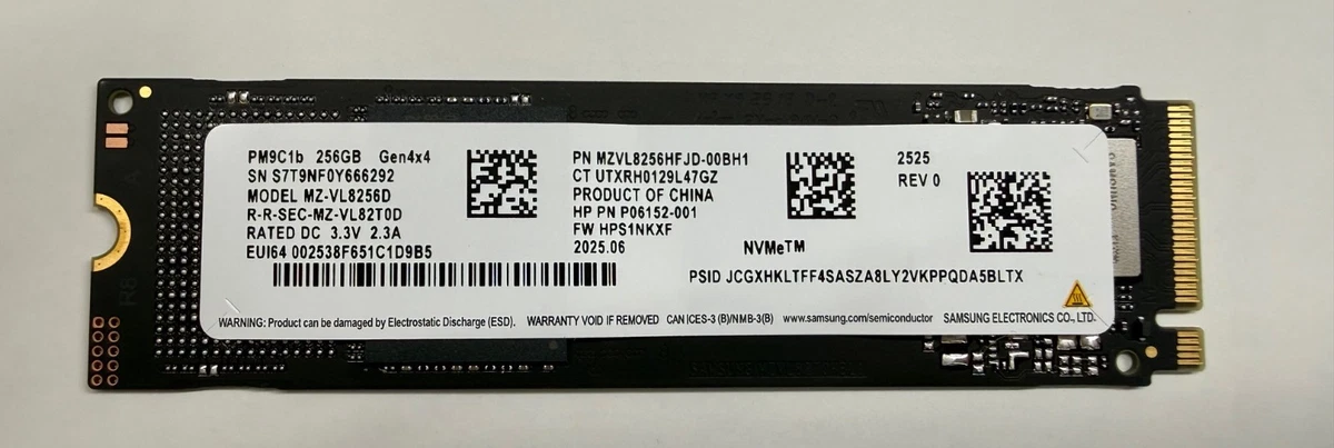 Samsung M.2 Interface 256 GB Solid State Drives for sale | eBay