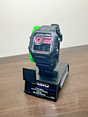 "Phantom" | 🩷⚫ Negative Display | Custom CASIO AE-1200WHD | Royale | Watch MOD - Picture 3 of 15