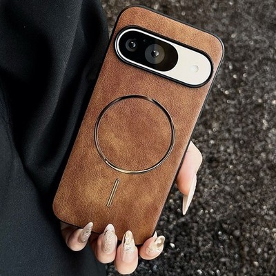Shockproof Leather Magnetic Mag Safe Case For Google Pixel 10 Pro XL/10/9 Pro/6A