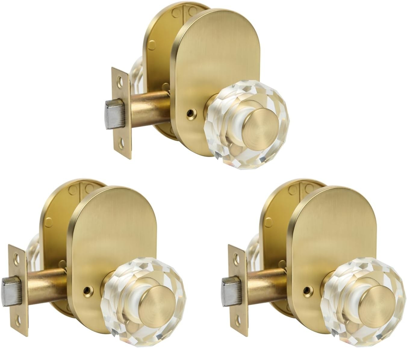 Gold Door Knob Interior,Privacy Door Knob for Bathroom and Bedroom-image