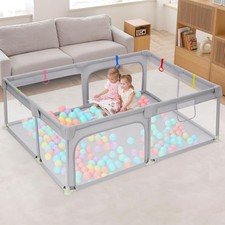 Baby Playpen, 71" 47" Play Pens for Babies and Toddlers, Safe Anti-Fall Play ...