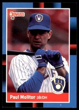 Paul Molitor 1988 Donruss #249 Brewers MLB READ FREE SHIPPING AutographDen