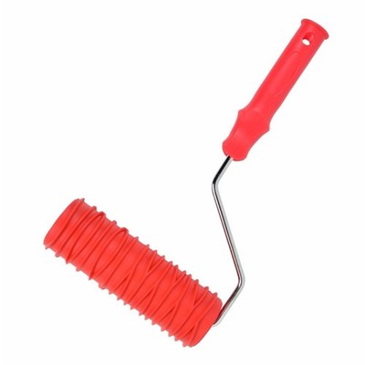 Heavy Duty Rubber Paint Roller With Artistic Embossing Pattern for Unique Wall