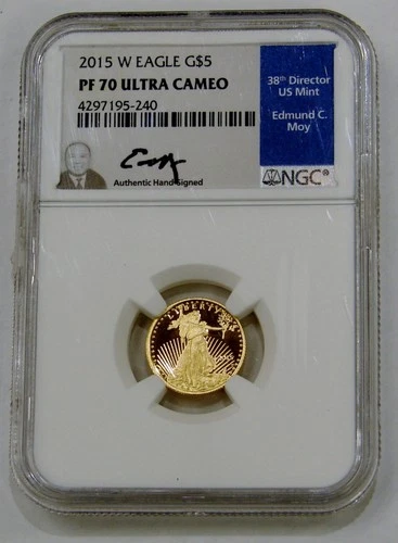2015-W American Gold Eagle 1/10 oz Proof — photo from the most recent tracked eBay sale