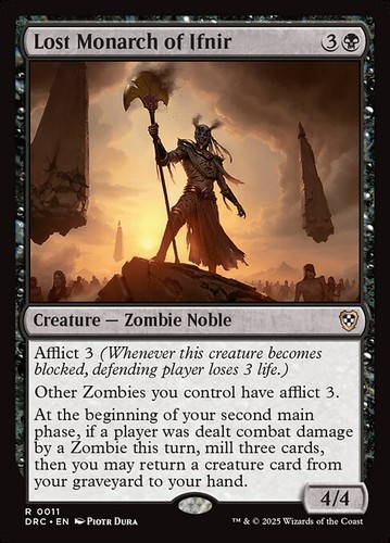 Lost Monarch of Ifnir 11 R Normal DRC MTG NM