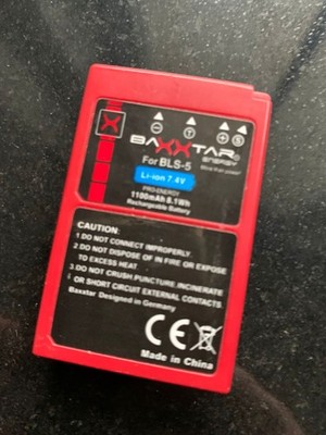 Akku für BLS-5 / BLS-50 - Olympus OM-D E-M10 Mark II Ersatz Akku