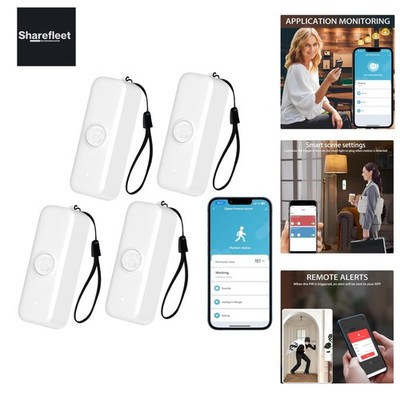 Intelligenter Bewegungssensor, WiFi PIR Bewegungssensor für Alarmsystem, Mini...