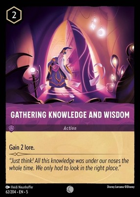 Wissen und Weisheit sammeln - Schimmernder Himmel - Lorcana TCG