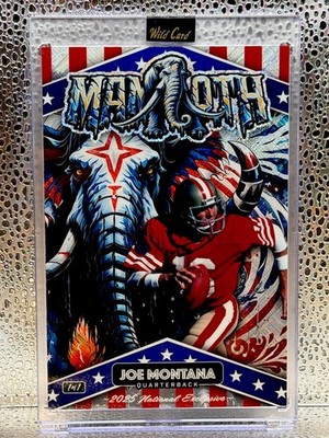 2025 Wild Card National Exclusive Mammoth Joe Montana 1/1 Jumbo Shimmer