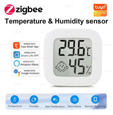 Tuya Smart ZigBee Thermometer Hause Innen Temperatur Und Feuchtigkeit Sensor