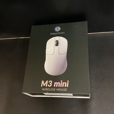 Keychron M3 Mini Wireless White Mouse PixArt 3395 Tri-Mode Precise+ Optical