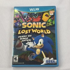 Sonic Lost World Deadly Six Bonus Edition, Wii U, Complete, EXCELLENT condition
