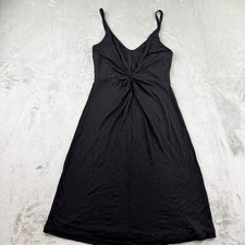 H&M Women's XS Black Sleeveless Twist Front V-Neck Cami Dress