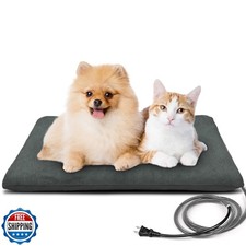 PETNF Outdoor Heated Pet Bed with Waterproof Cover,Pet Heating Pads for Dog,S