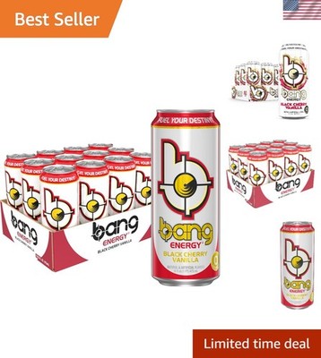 Fuel Your Day with Sugar-Free Black Cherry Vanilla Energy Drink - 192 Fluid Oz