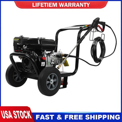 #ad 212cc Gas Pressure Washer 3500PSI 2.6GPM Quick Connect 5 Nozzles For Cars Fences $254.99