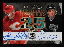 2007 The Cup Honorable Numbers Dual 4/9 Bernie Nicholls Lanny McDonald Auto 7ez