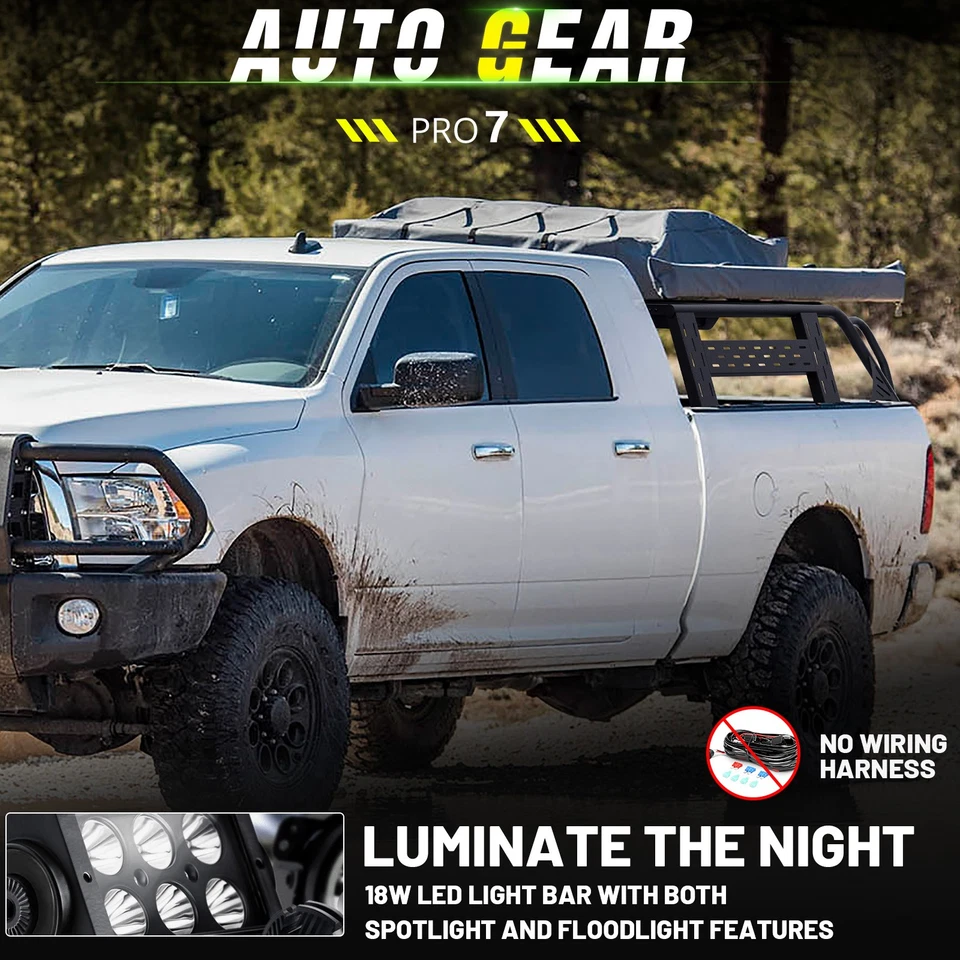 13.8'' High Full-Size Overland Bed Racks For 2009-2018 Dodge RAM 1500/2500/3500 Foto 3 de 4