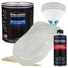 ProductionShop High Gloss Pure White Acrylic Enamel Gallon Kit, Auto Paint