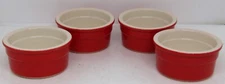 Cermer 4 oz Red Ramekins. Set of 4.