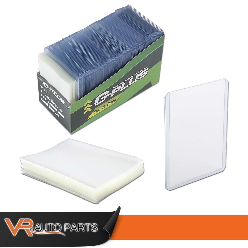 3 X 4 Regular Top Loaders & 100 Soft Penny Sleeves Toploaders 100PCS