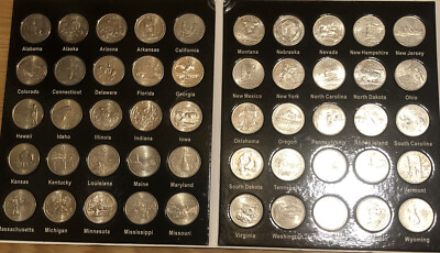 Fifty States Quarter Collection Book-includes all quarters! | eBay