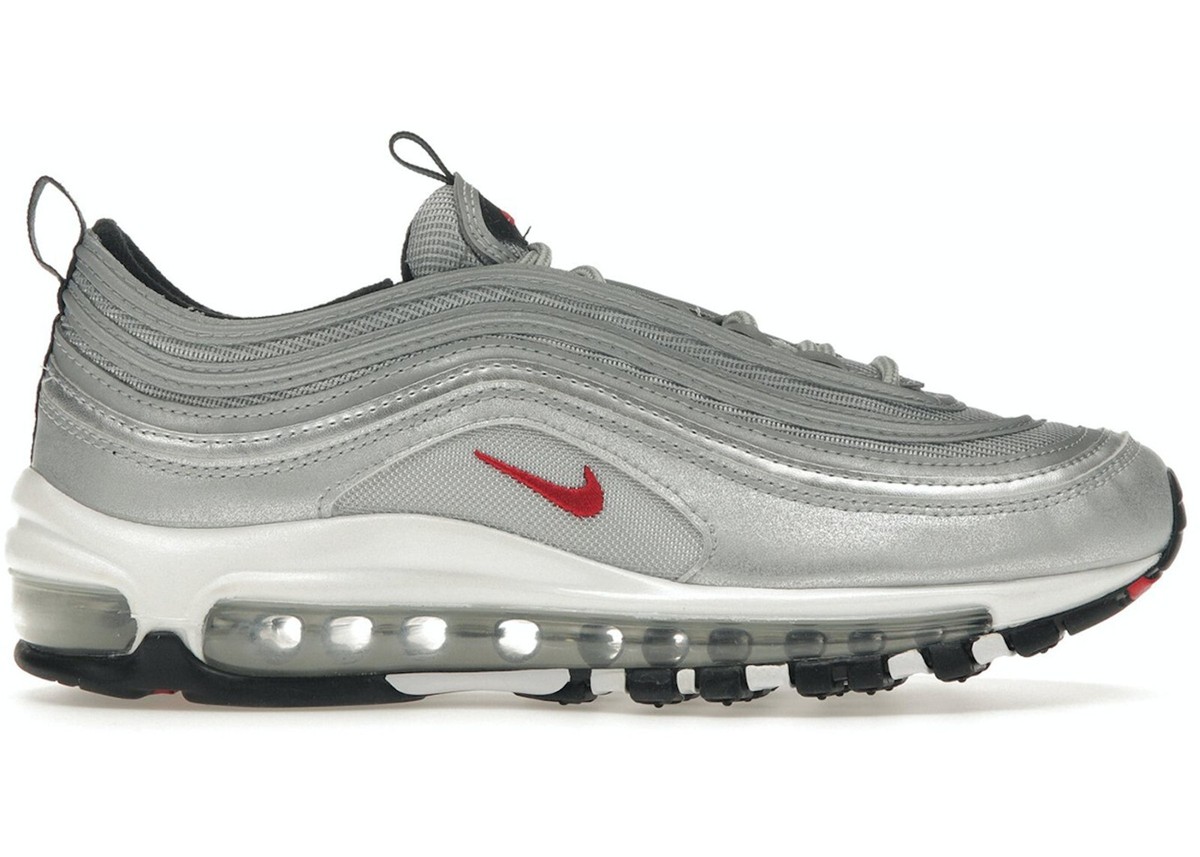 Nike Air Max 97 OG Sneakers Silver Bullet Model Trainers Nike Air Max 97 OG Sneakers Silver Bullet Model Trainers