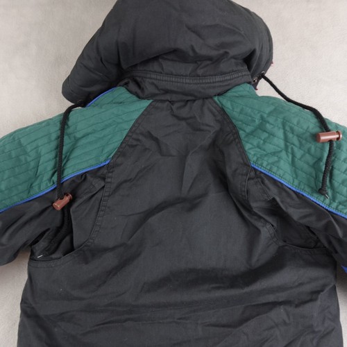 Mighty Mac Classics Jacket Mens M Black Hooded Full Zip Long Sleeve Striped - Picture 23 of 24