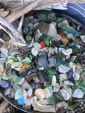 Beach Sea Glass 2 vintage Sea pre 1960's mosaic craft decor