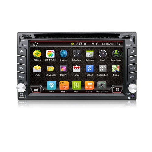 Doppel 2Din 6.2" Android Autoradio 4.4 Auto GPS NAVI DVD Player BT RDS USB+WIFI - Bild 2 von 6