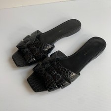 Saint Laurent YSL sandali slides UK 5,5 ottime condizioni Nu Pieds croc mules omaggio nero