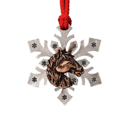 Adorno de Navidad de Hada de Peltre, Sirena y Copo de Nieve, Hecho en los EE. UU. - Imagen 14 de 17