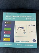 USA 10PCS Safety Full Face Shield Reusable Washable Protection Cover Anti-Splash