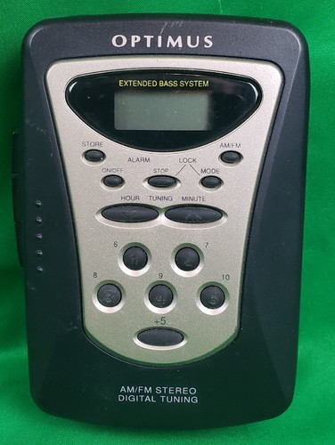 Vintage Optimus AM/FM Stereo Cassette Walkman SCP-98 - Radio Shack 14 ...