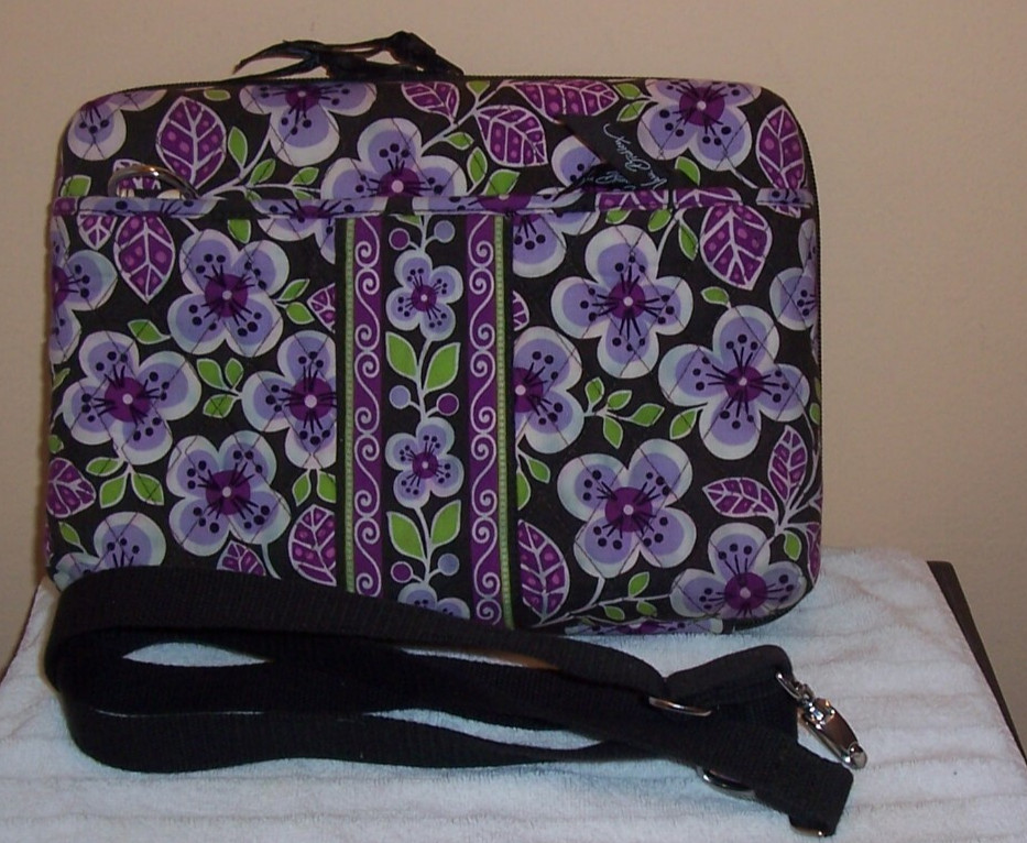 Vera Bradley Hard Shell Laptop Computer Case Purp… - image 8