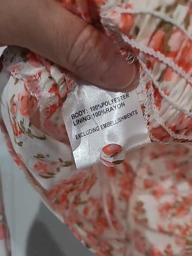 Princess Polly SZ 6 Crop Tank Top Pink White Floral NEW Feminine Festival Summer - Picture 9 of 10