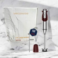 Megawise 3-in-1 Hand Blender CL-2021| Maroon | New in Box