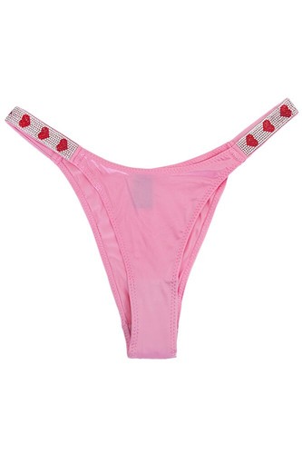 Jennifer 12pcs Assorted Sexy Color Mixed Heart Rhinestone String Band Trim Panty - Picture 9 of 11