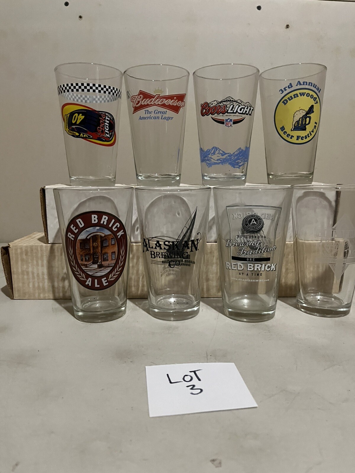 8 Pint Glasses- Lot 3
