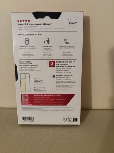 Nwt Zagg Crystal Palace Phone Case For 2024 iPhone - Photo 2 sur 2