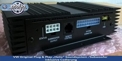 フォルクスワーゲン純正アクセサリー HELIXプラグ＆プレイサウンドシステム Helix Plug&Play Soundsystem/Subwoofer 000051419B Original VW inkl