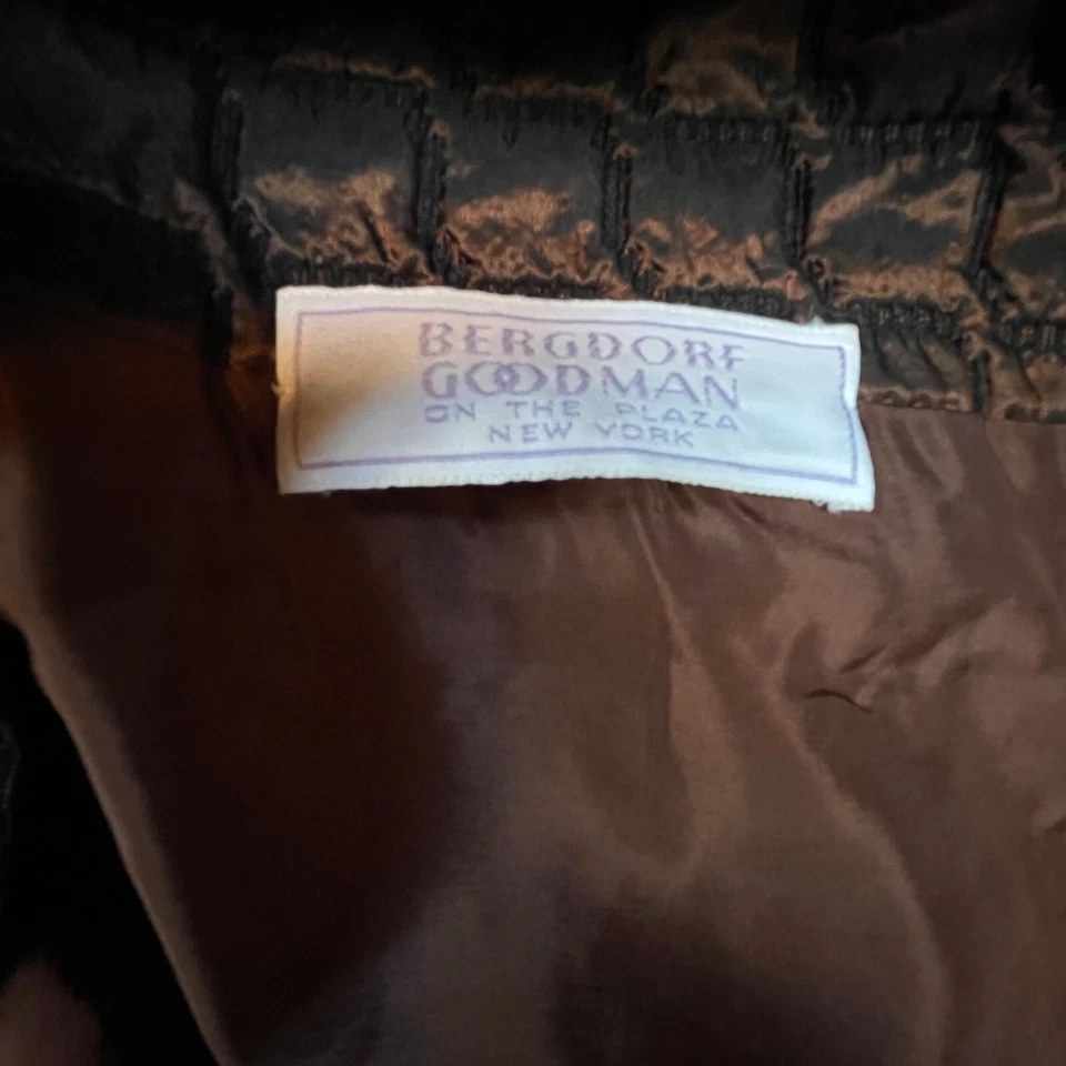 Chaqueta Blazer Oscar De La Renta Bergdorf Goodman Para Mujer 10 Cuadrada Acolchada Marrón Foto 4 de 4