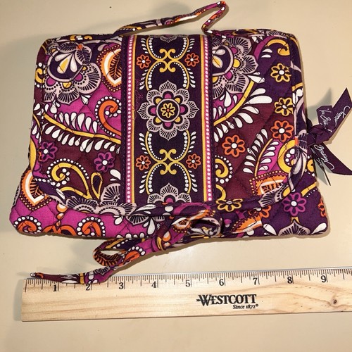 Vera Bradley SAFARI SUNSET Travel COSMETIC BAG Jewelry Ties MakeUp Organizer EC
