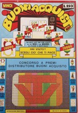 lotteria GIOCO RIFFA CONCORSO A PREMI GRATTA PESCA BAR ALIMENTARI TABACCHI 60S