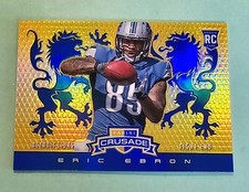 2014 Panini Rookies & Stars ERIC EBRON #17 Rookie Crusade Prizm RC Detriot Lions